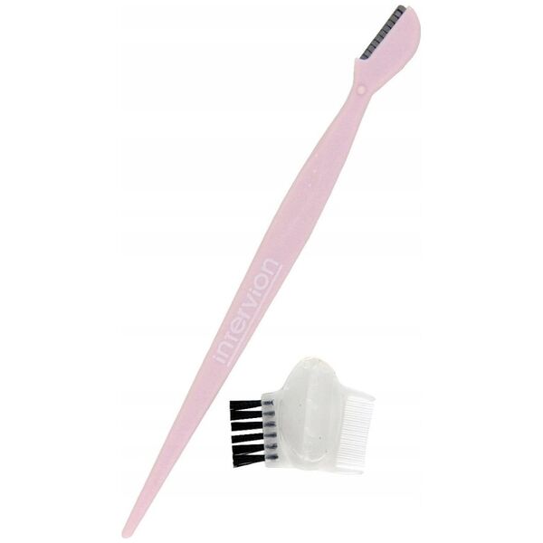 BaByliss Rose Collection żyletka do brwi z nakładką z grzebykiem