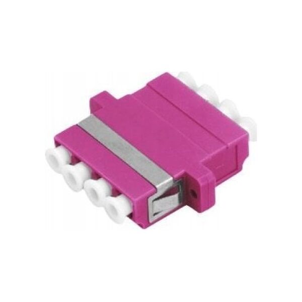 Adapter AV Alantec Adapter światłowodowy multimodowy OM4 LC quad ALANTEC