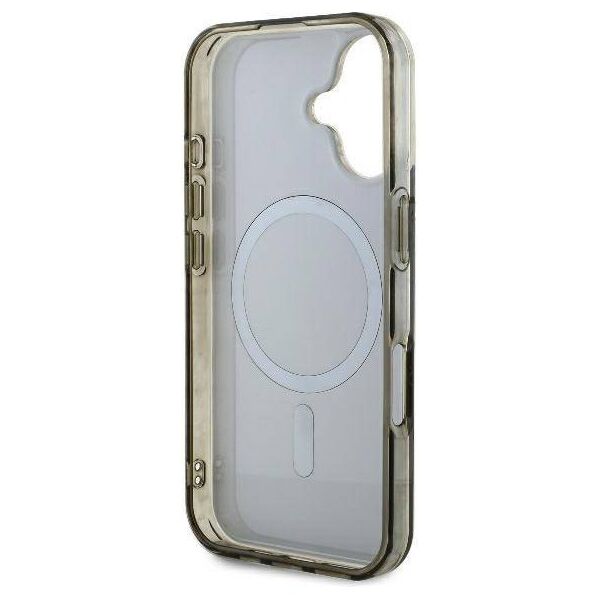 Original Case IPHONE 16 Guess Hardcase IML 4G Background MagSafe (GUHMP16SH4DTEW) brown 3666339301705