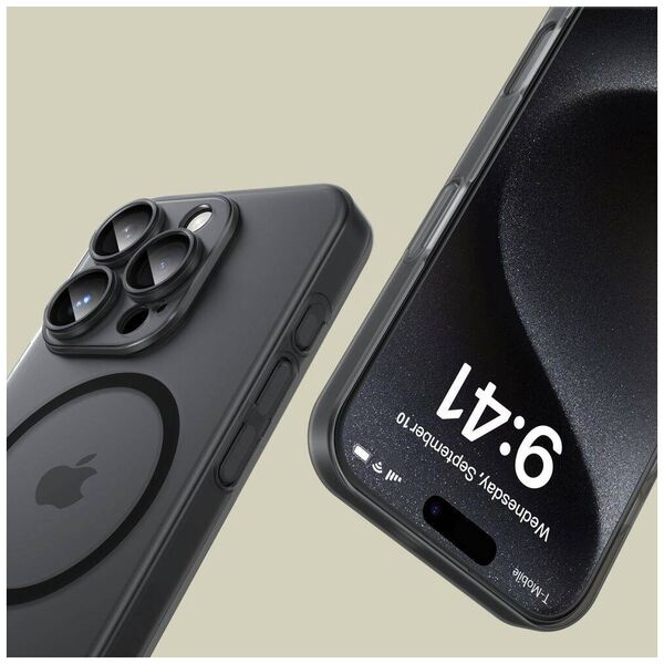 Case IPHONE 16 PRO MAX Tech-Protect Magslim MagSafe Matte black 5906302311255