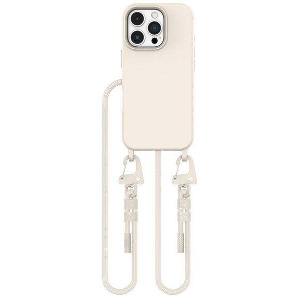 Case IPHONE 16 PRO Tech-Protect Magnecklace MagSafe Latte beige 5906302311941