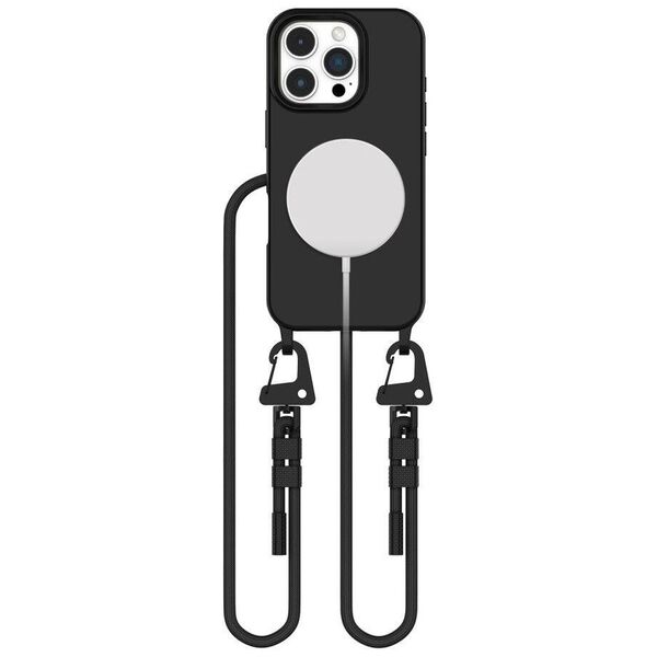Case IPHONE 16 PRO MAX Tech-Protect Magnecklace MagSafe black 5906302311965