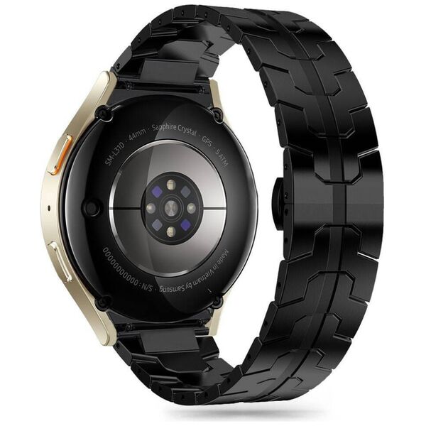 Strap for SAMSUNG GALAXY WATCH 4 / 5 / 5 PRO / 6 / 7 / FE Tech-Protect Stainless Line black 5906302313563
