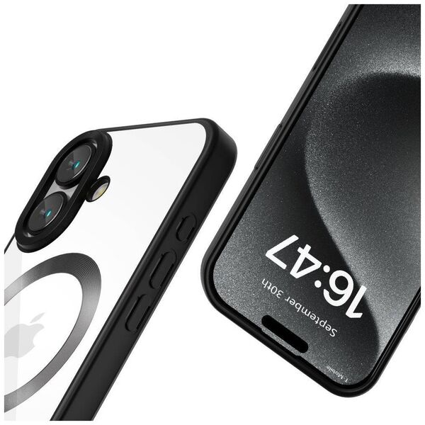 Case IPHONE 16 Tech-Protect MagFlex MagSafe Satin black 5906302312108