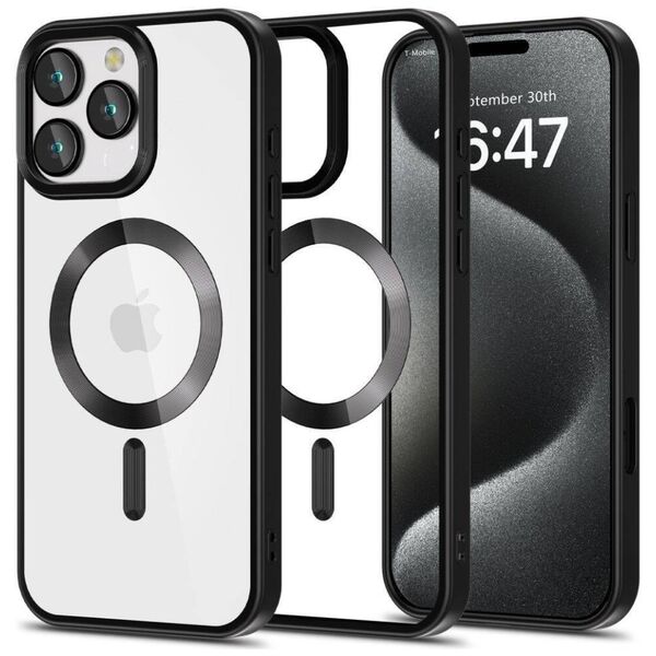 Case IPHONE 16 PRO MAX Tech-Protect MagFlex MagSafe Satin black 5906302312122