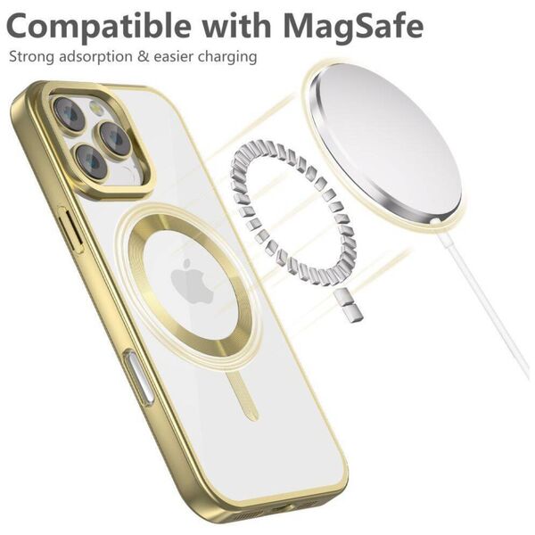 Case IPHONE 16 PRO Tech-Protect MagFlex MagSafe Satin gold 5906302312146
