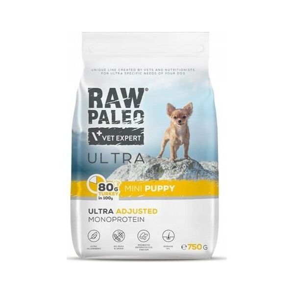 VetExpert VetExpert Raw Paleo Ultra Indyk Mini Puppy 750g