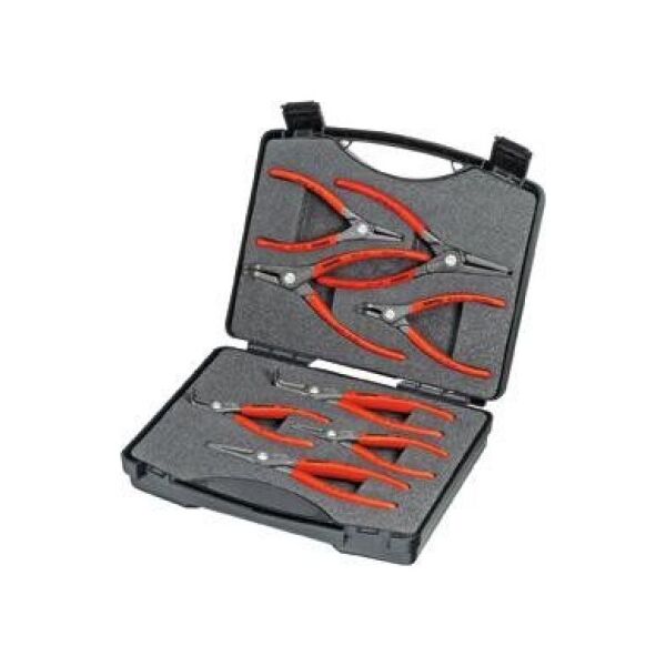 Knipex Zestaw precyzyjnych szczypiec do pierścieni osadczych 8 części - 00 21 25
