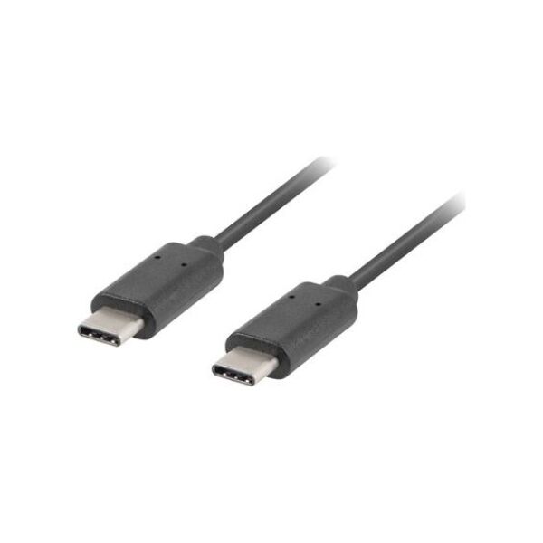 Kabel USB Lanberg USB-C - USB-C 1.8 m Czarny (CA-CMCM-10CU-0018-BK)