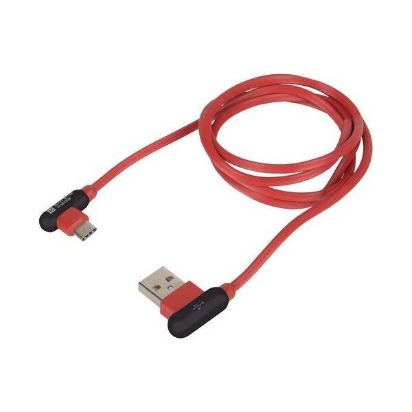 Kabel USB Natec USB-A - USB-C 1 m Czerwony (NKA-1201)