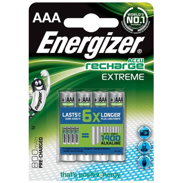 Energizer Akumulator Extreme AAA / R03 800mAh 4 szt.