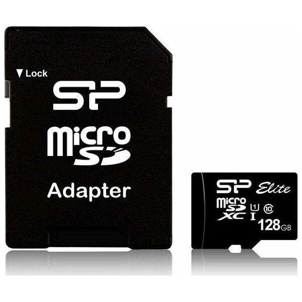 Karta Silicon Power Elite MicroSDXC 128 GB Class 10 UHS-I/U1  (SP128GBSTXBU1V10SP)