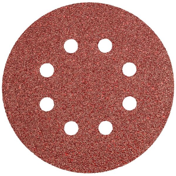 Graphite Krążki ścierne (Krążki ścierne 125 mm, K40, 5 szt., z 8 otworami)