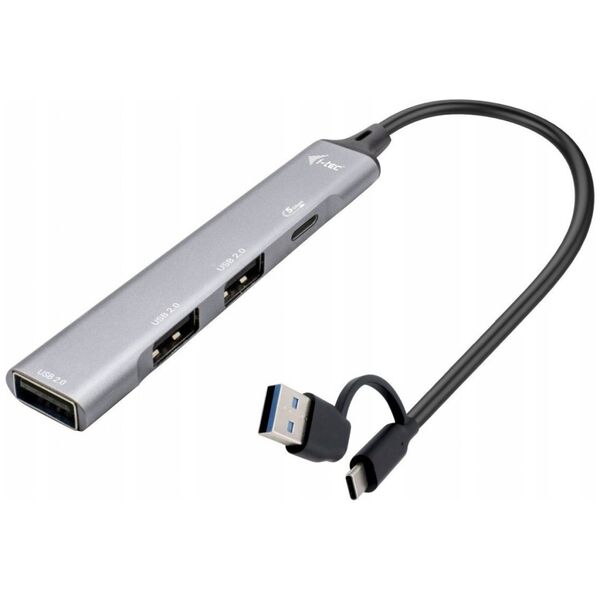 HUB USB I-TEC Hub USB-C/USB-A Metal 1x USB 3.0 + 3x USB 2.0
