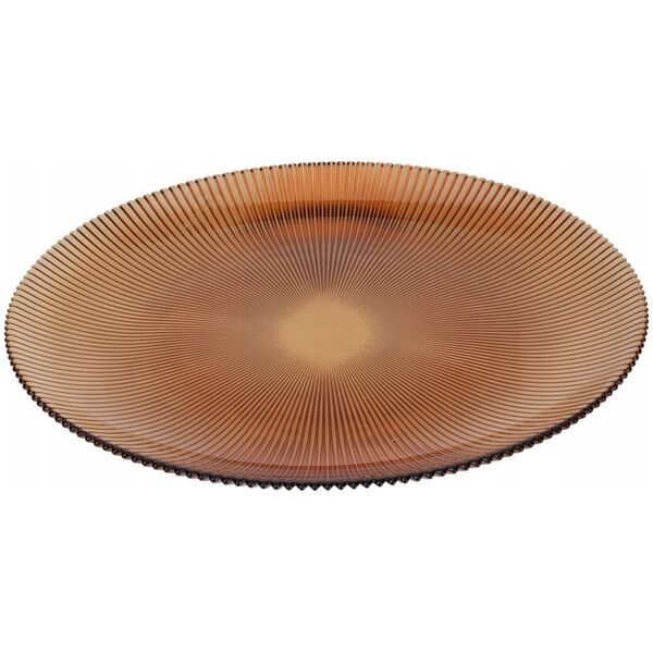 Home Styling Collection Prążkowany talerz płaski AMBER, Ø 32 cm