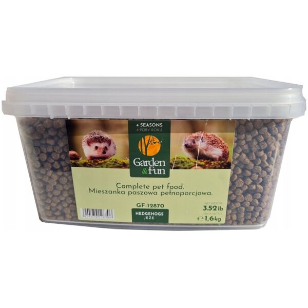 Garden&Fun Karma dla jeży wolnożyjących - 3 pory roku 1,6 kg