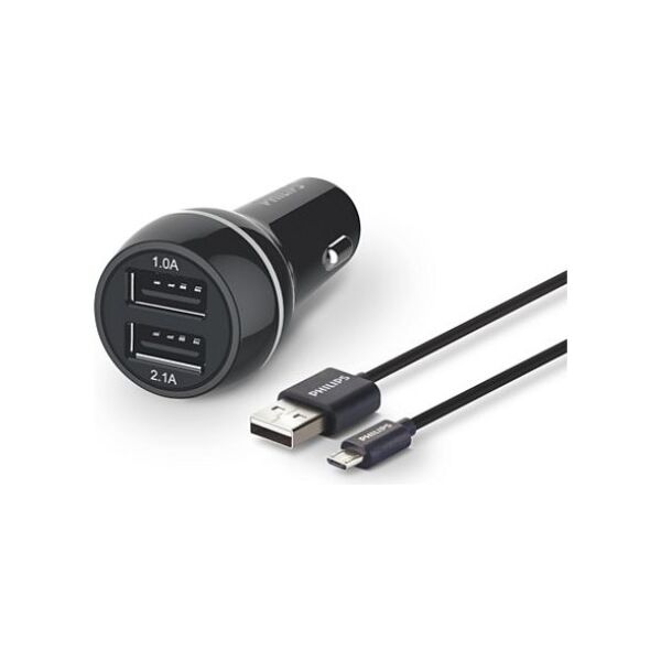 Ładowarka Philips 2x USB-A 3.1 A  (DLP2357U/10)