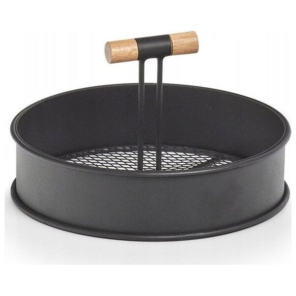 Zeller Podstawka metalowa z uchwytami, Ø 20 cm, czarna, ZELLER