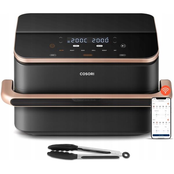 Frytkownica beztłuszczowa Cosori Cosori CAF-TF101S-AEUR Dual Blaze TwinFry czarny