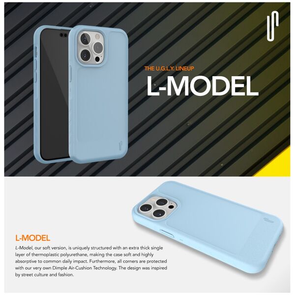 Ugly Rubber L case for iPhone 13 Pro 6,1&quot; black 8809791596554