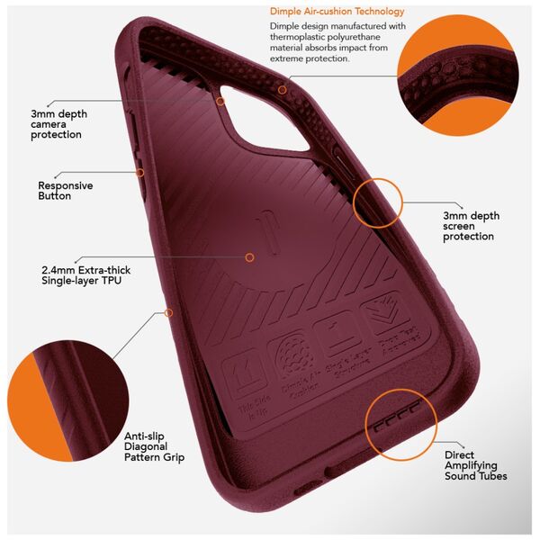 Ugly Rubber L case for iPhone 13 Pro 6,1&quot; black 8809791596554