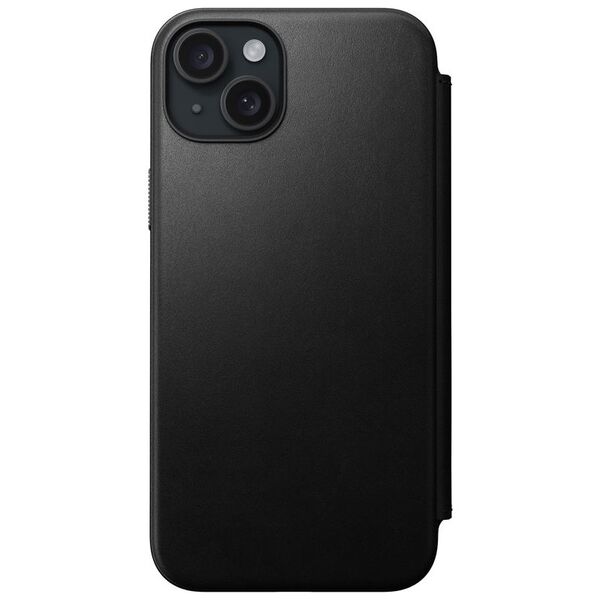 Nomad Modern Leather Folio case for iPhone 15 Plus 6,7&quot; black 8565000162452