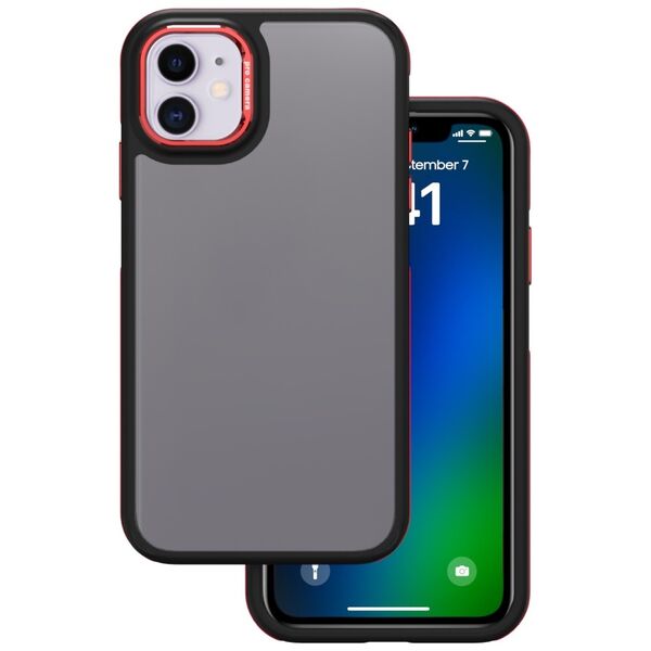 Crystal Black case for iPhone 11 red 5907457794375