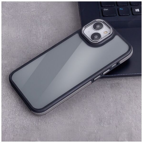 Crystal Black case for Samsung Galaxy M55 5G grey 5907457794368