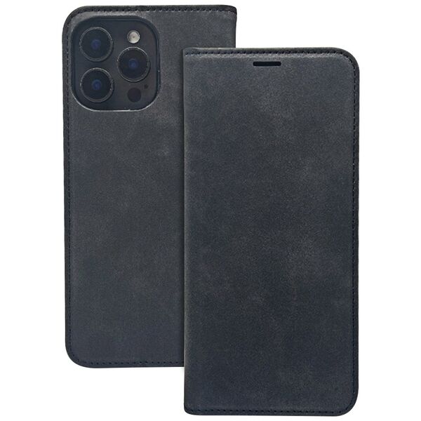 Smart Suede case for Xiaomi Redmi 13C 4G / 13C 5G black 5907457799134