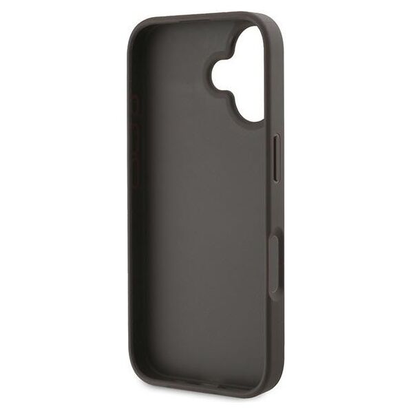 Guess case for iPhone 16 Plus 6,7&quot; GUHCP16MG4GLBR brown hardcase 4G Bottom Stripe 3666339344931