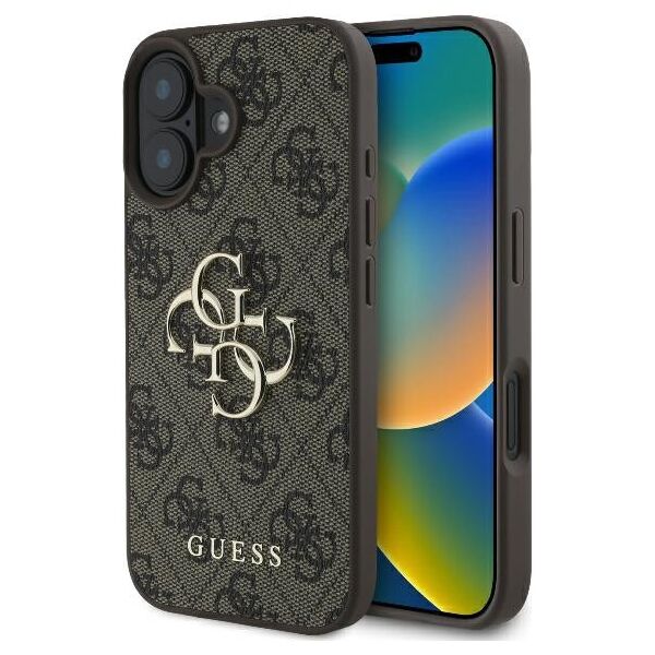 Guess case for iPhone 16 Plus 6,7&quot; GUHCP16M4GMGBR 4G Big Logo brown 3666339327576