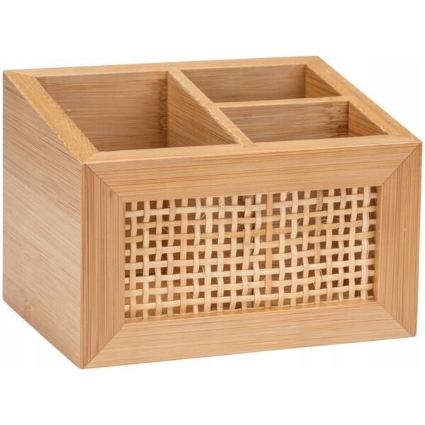 Wenko Uniwersalny pojemnik ALLEGRE BAMBOO, 3 przegrody, bambus, WENKO