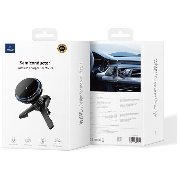 WIWU Car Mount with wireless charging CH-317 6976975611661