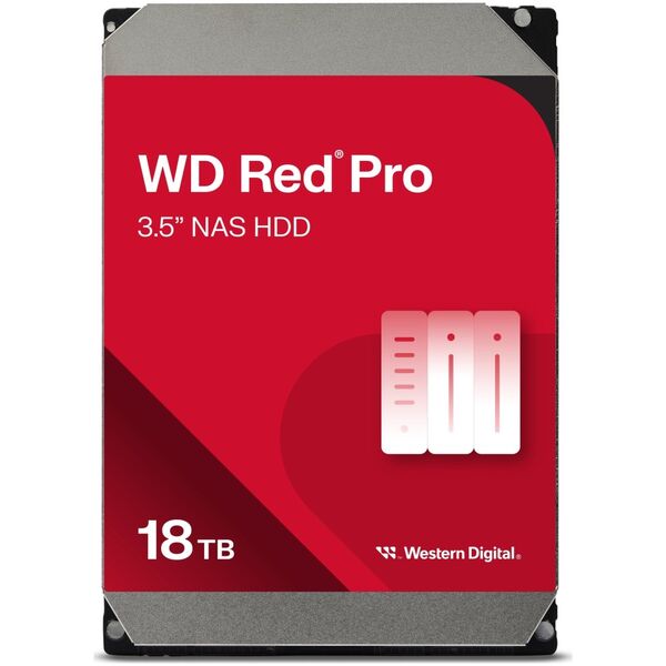 Dysk serwerowy WD Red Pro 18TB 3.5'' SATA III (6 Gb/s)  (WD181KFGX)