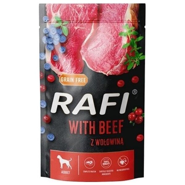 Rafi Dolina Noteci Rafi Saszetka Karma Wołowina 500g