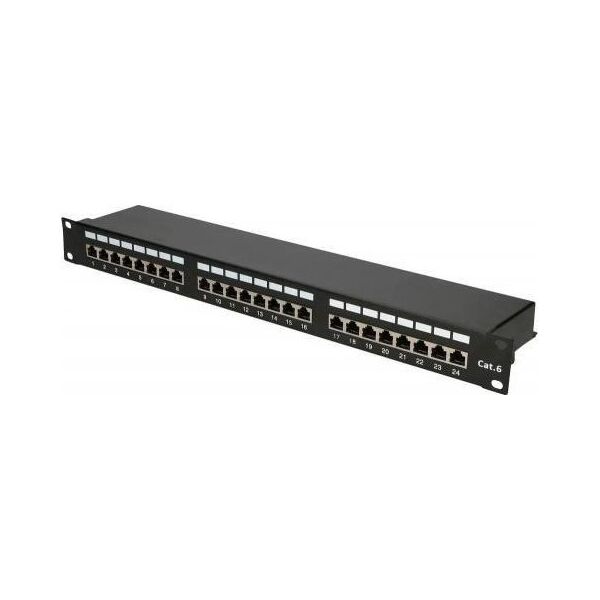 ExtraLink EXTRALINK 24 portowy kat6 STP patch panel V2