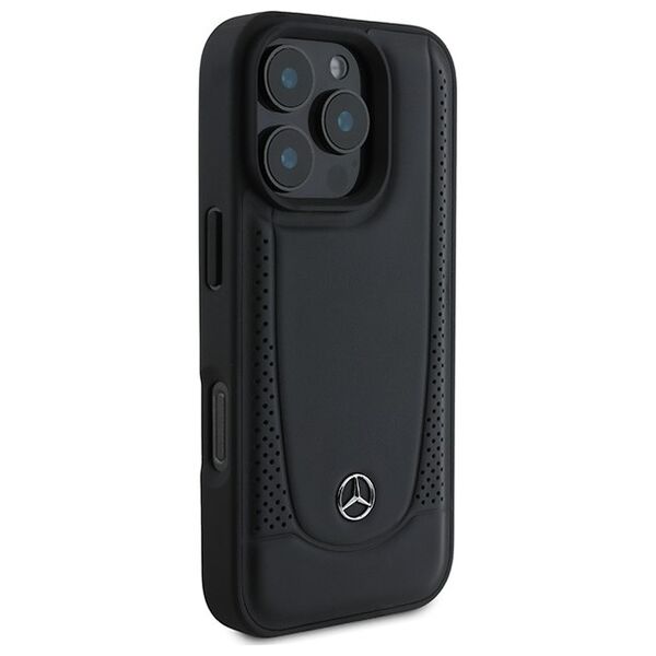 Mercedes case for iPhone 16 Pro Max 6,9&quot; MEHCP16XARMBK Hardcase Leather Urban black 3666339345839