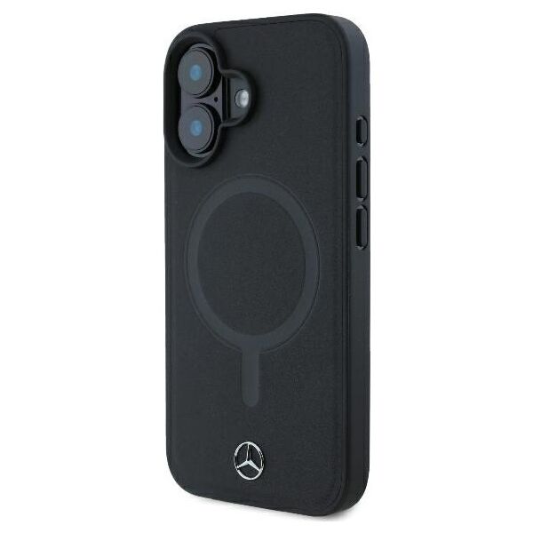 Mercedes case for iPhone 16 Plus 6,7&quot; MEHMP16M23RCMK Hardcase Smooth Leather MagSafe black 3666339312718