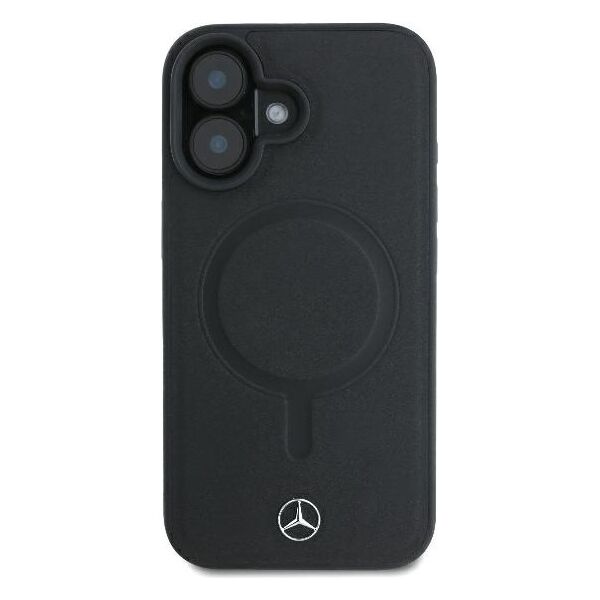 Mercedes case for iPhone 16 Plus 6,7&quot; MEHMP16M23RCMK Hardcase Smooth Leather MagSafe black 3666339312718