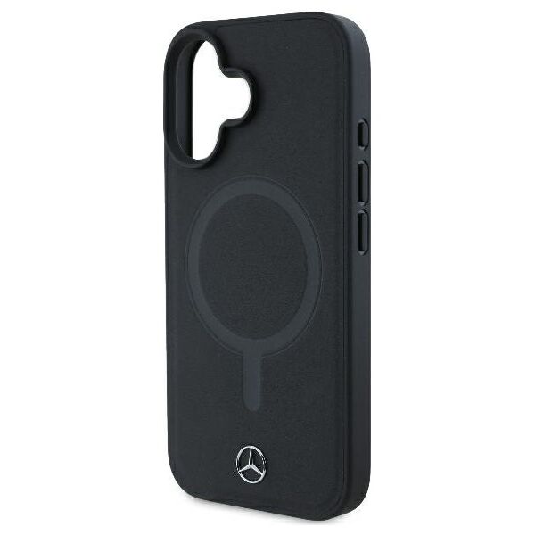 Mercedes case for iPhone 16 Plus 6,7&quot; MEHMP16M23RCMK Hardcase Smooth Leather MagSafe black 3666339312718