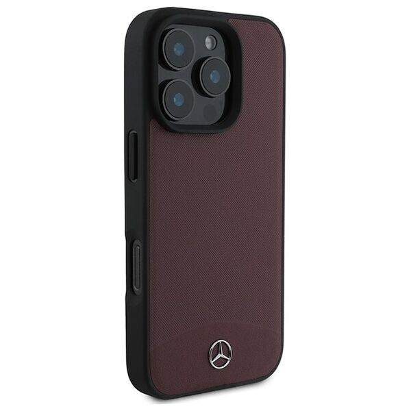 Mercedes case for iPhone 16 Pro Max 6,9&quot; MEHMP16X23RBARR Hardcase Textured And Plain Leather MagSafe red 3666339312619