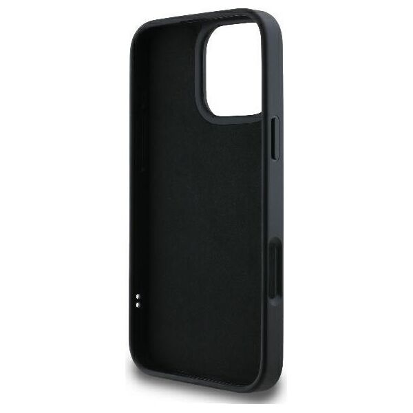 Karl Lagerfeld case for iPhone 16 Pro 6,3&quot; KLHCP16L3DRKSDLK black Hard 3D Rubber Bicolor Signature 3666339294168