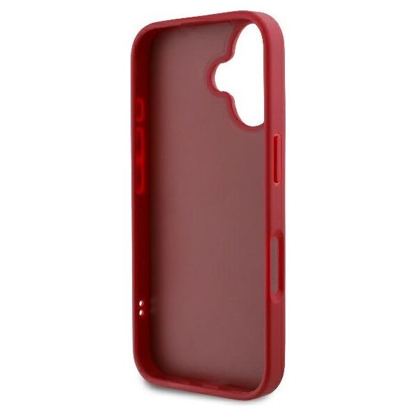 Karl Lagerfeld case for iPhone 16 6,1&quot; KLHCP16SPQDSMGR red Hard Diagonal Quilted Script 3666339317768