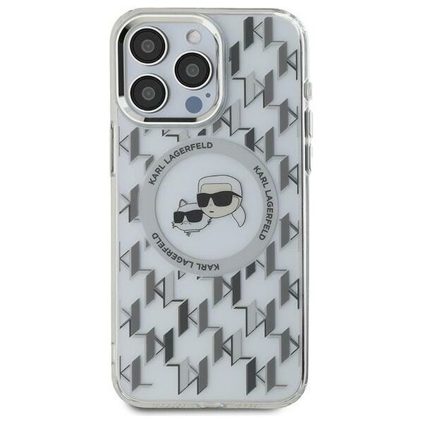 Karl Lagerfeld case for iPhone 16 Pro 6,3&quot; KLHMP16LHMCKMHT transparent Hard IML Monogram Karl&Choupette Head MagSafe 3666339318505
