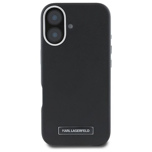 Karl Lagerfeld case for iPhone 16 Plus 6,7&quot; KLHMP16MPGMSRPK black Hard FW Metal Plate MagSafe 3666339318895