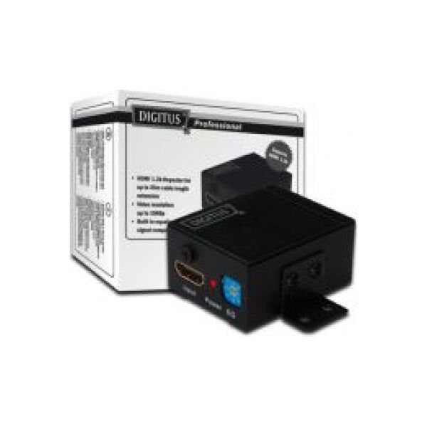 System przekazu sygnału AV Digitus wzmacniacz HDMI do 35m ,Equalizer, 1080p, DTS-HD, HDCP, LPCM (DS-55901)