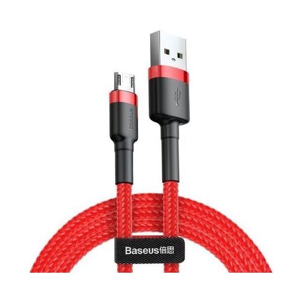 Kabel USB Baseus USB-A - microUSB 2 m Czerwono-czarny (CAMKLF-C09)
