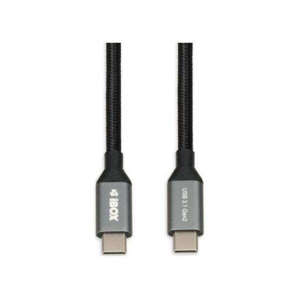 Kabel USB iBOX USB-C - 1 m Czarny (IKUMTC31G2)
