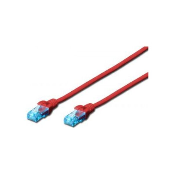 Digitus Patch cord U/UTP kat.5e PVC 1m czerwony (DK-1512-010/R)