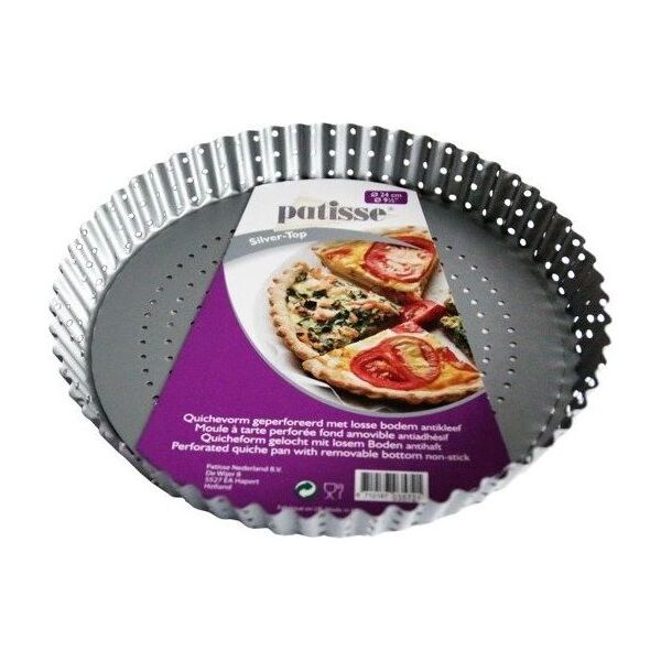 Patisse Perforowana forma do tarty z wyjmowanym dnem 24 cm Silver Top uniwersalny